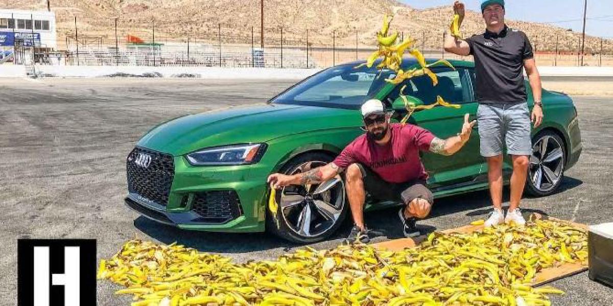 Vídeo tenta determinar quantas bananas são necessárias para fazer um carro girar como Mario Kart