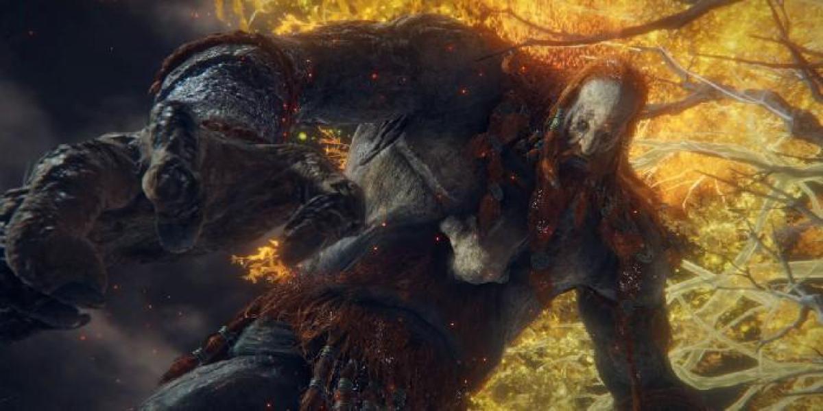 Wild Elden Ring Clip mostra o quão intensa a luta contra o chefe do gigante de fogo pode ser