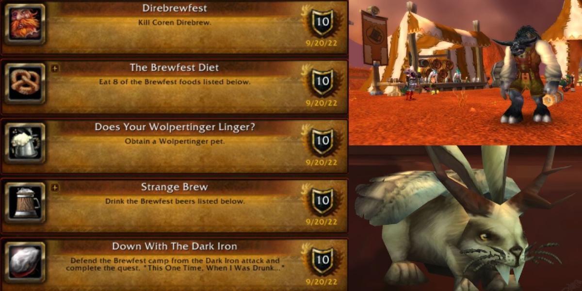 World Of Warcraft Classic: As 7 melhores conquistas do Brewfest (e como desbloqueá-las)