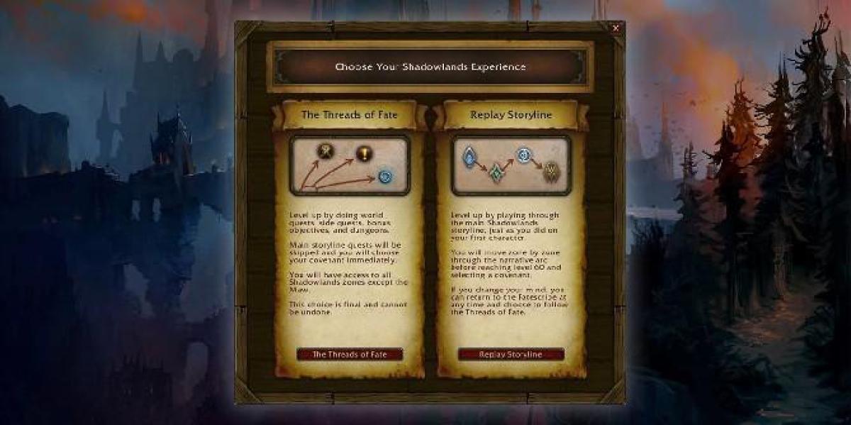World of Warcraft – O que é o Threads of Fate Leveling System?