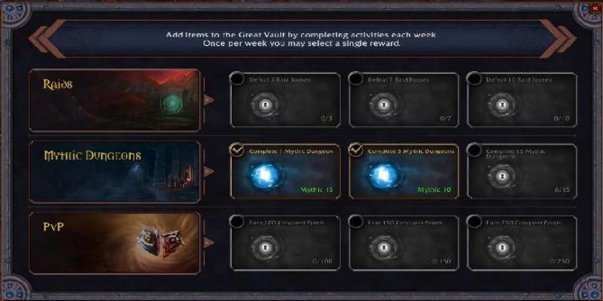 World of Warcraft: Shadowlands – Existem rolagens de bônus?