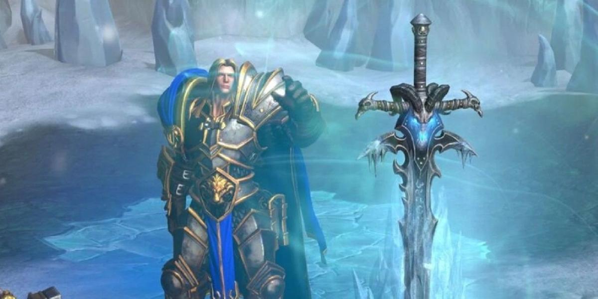 World of Warcraft vendendo réplica de espada Frostmourne na Blizzard Gear Store