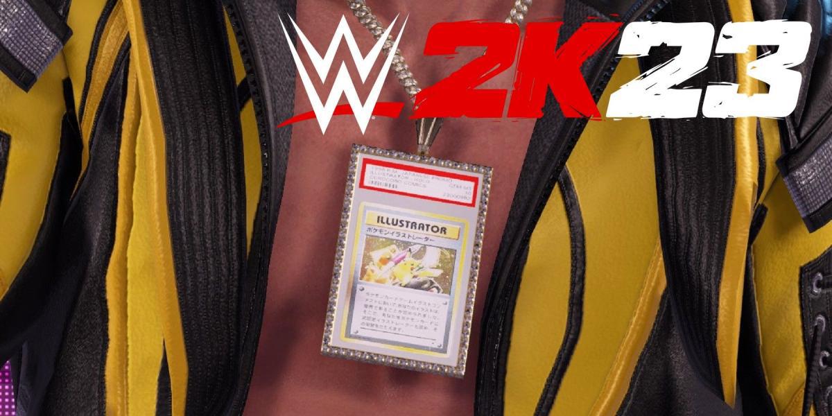 WWE 2K23 permite que os jogadores personalizem o colar de cartas Pokemon de Logan Paul