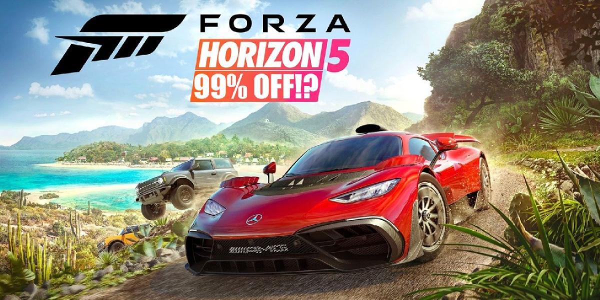 Xbox acidentalmente dá um desconto de 99% ao pacote Forza Horizon