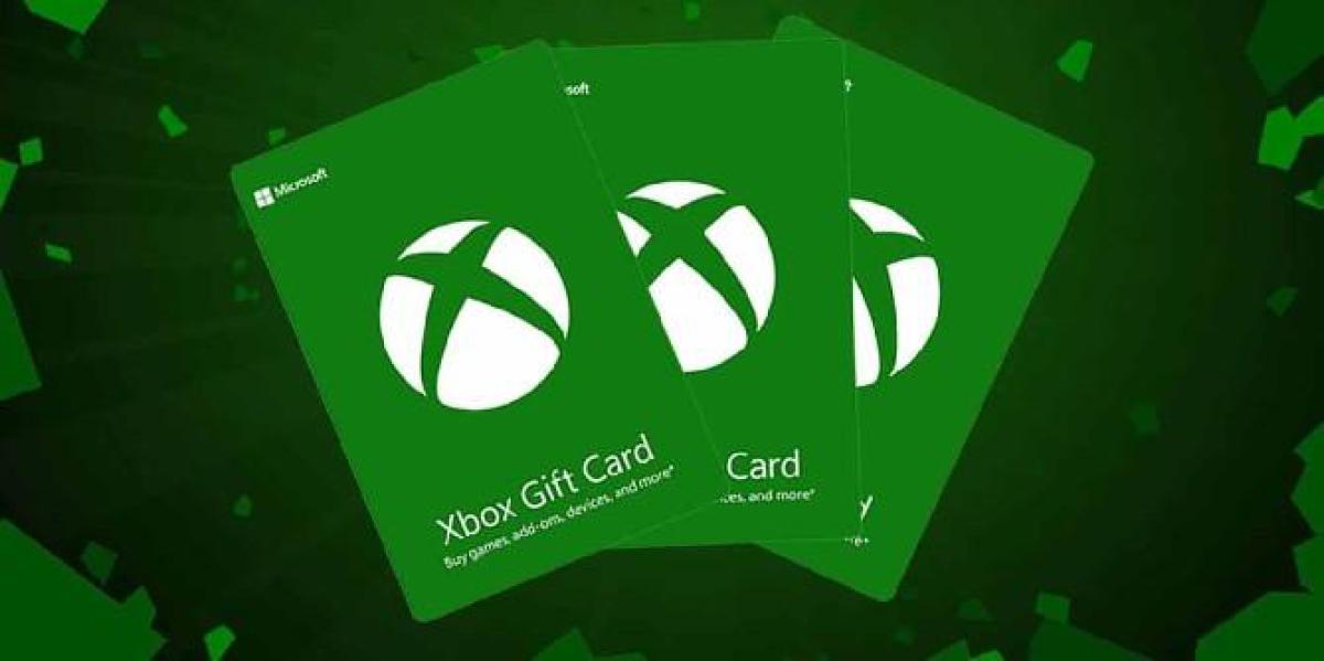 Xbox está distribuindo cartões-presente gratuitos para comemorar a venda de verão de 2021