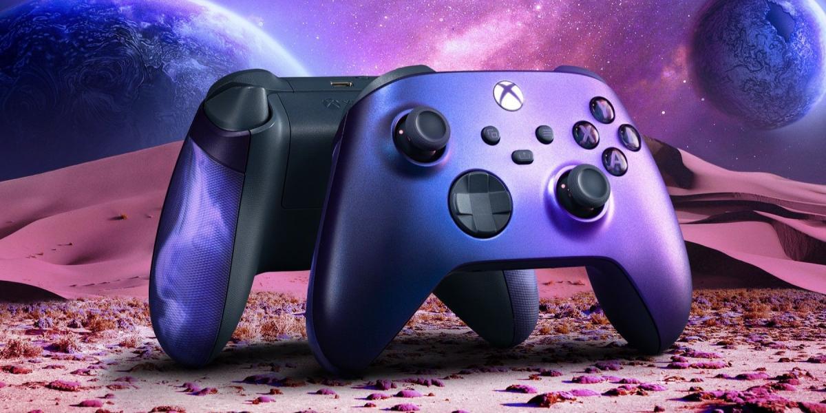 Xbox revela controle Stellar Shift azul-roxo com novo recurso exclusivo