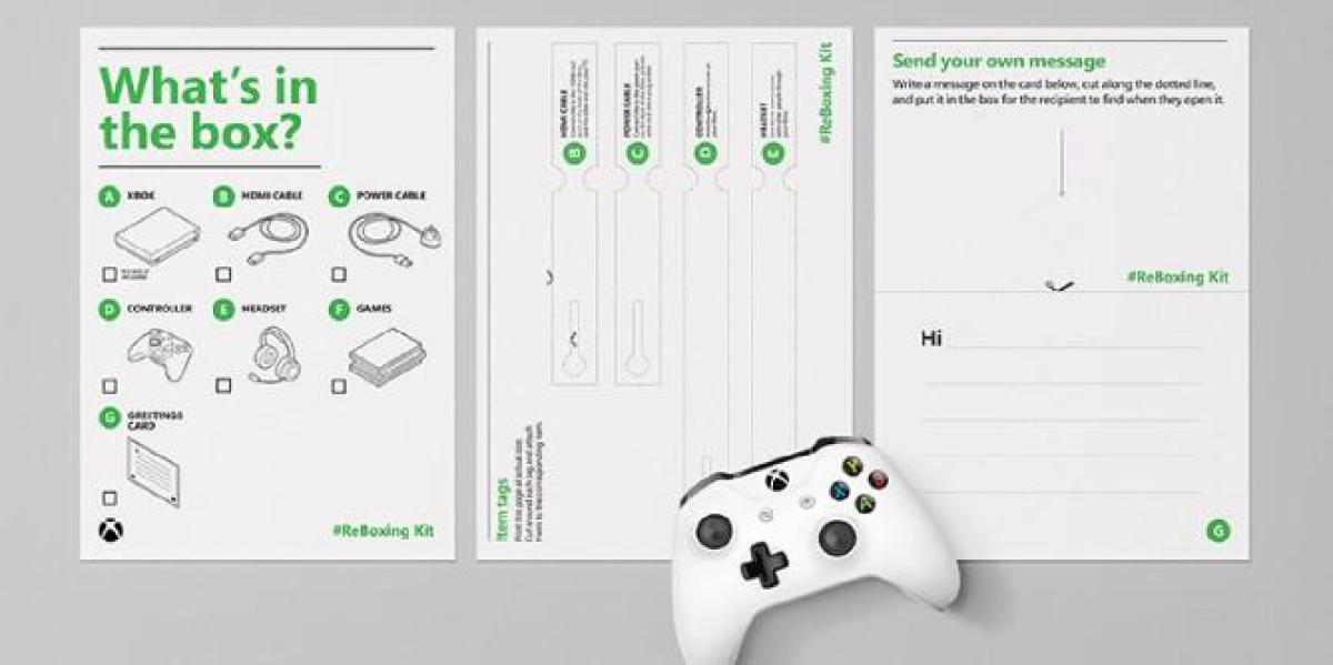 Xbox revela kit de reboxing para dar consoles sobressalentes a parentes idosos
