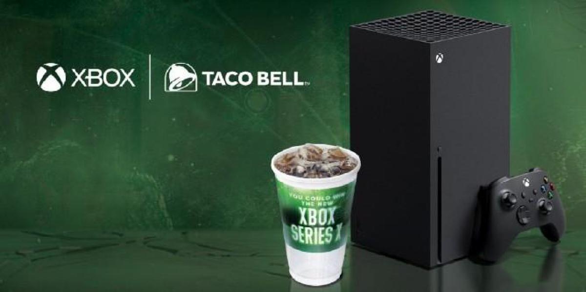 Xbox se unindo com Taco Bell para promoção de sorteio do Xbox Series X
