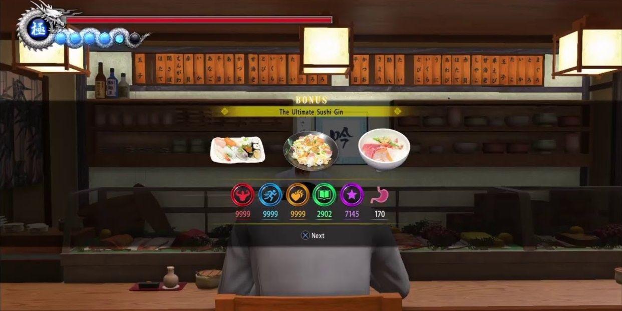 Yakuza 6: Melhores combinações de comida