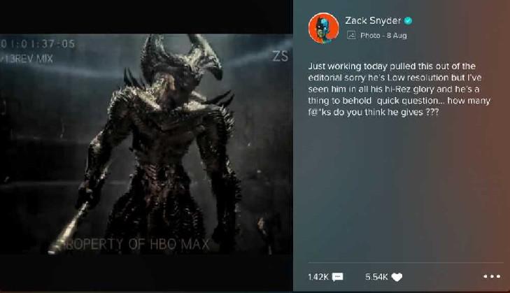 Zack Snyder compartilha primeira imagem de Snyderverse Steppenwolf