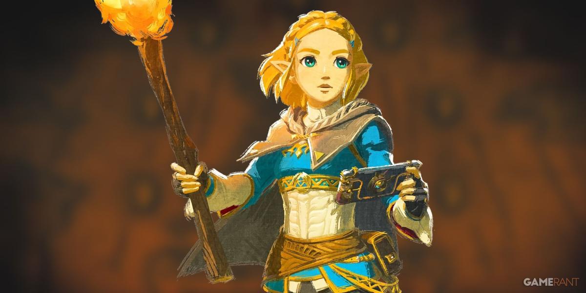 Arte da princesa Zelda em Tears of the Kingdom