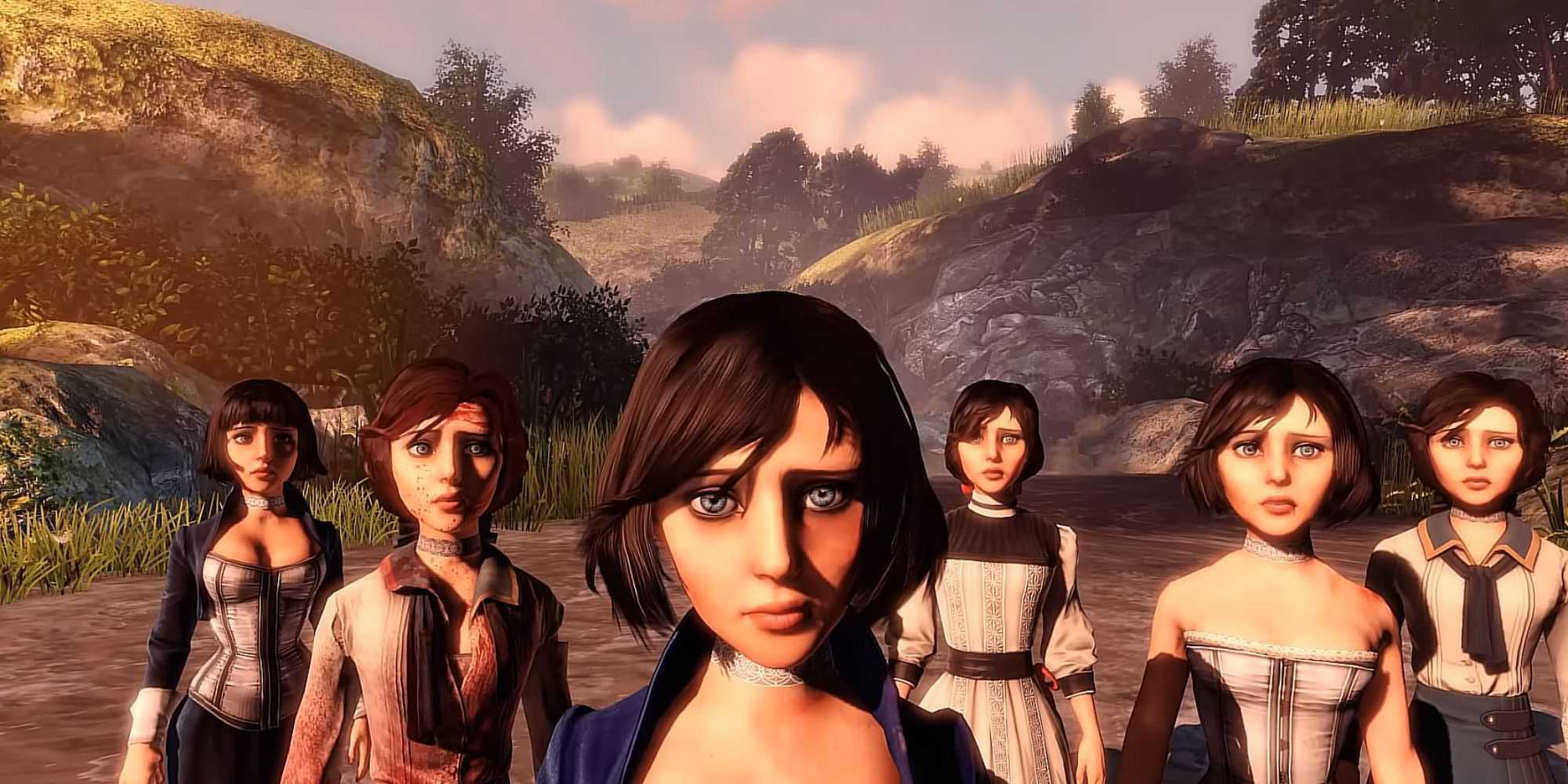 BioShock Infinite Elizabeths looking into the camera