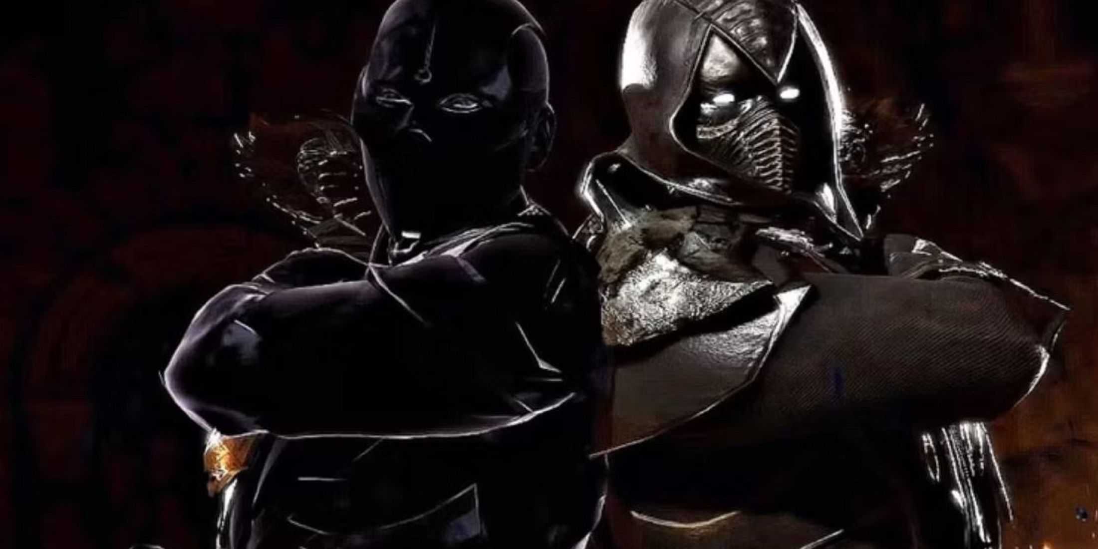 Noob saibot and his shadow in Mortal Kombat