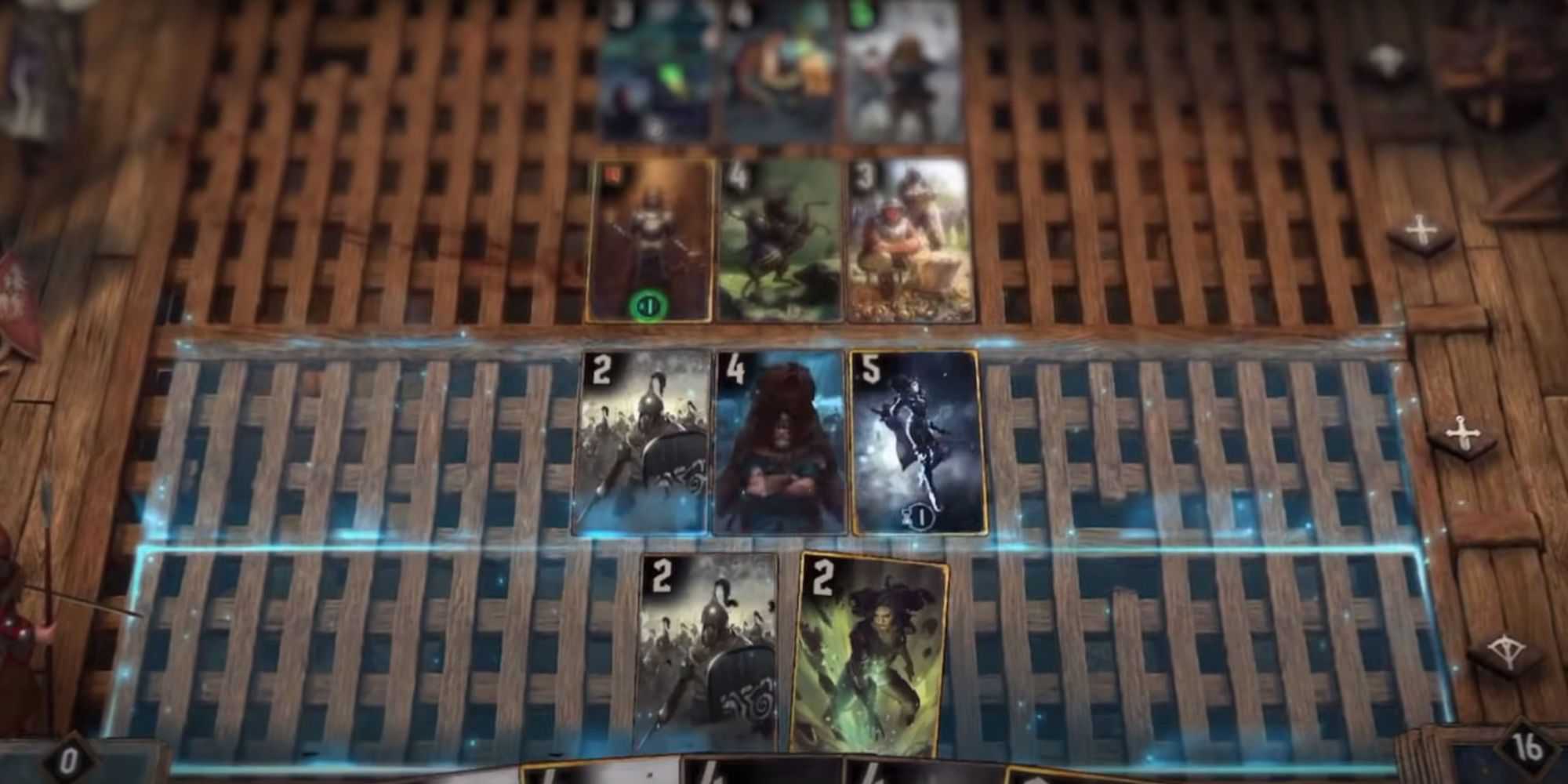 Gwent yennefer card on field