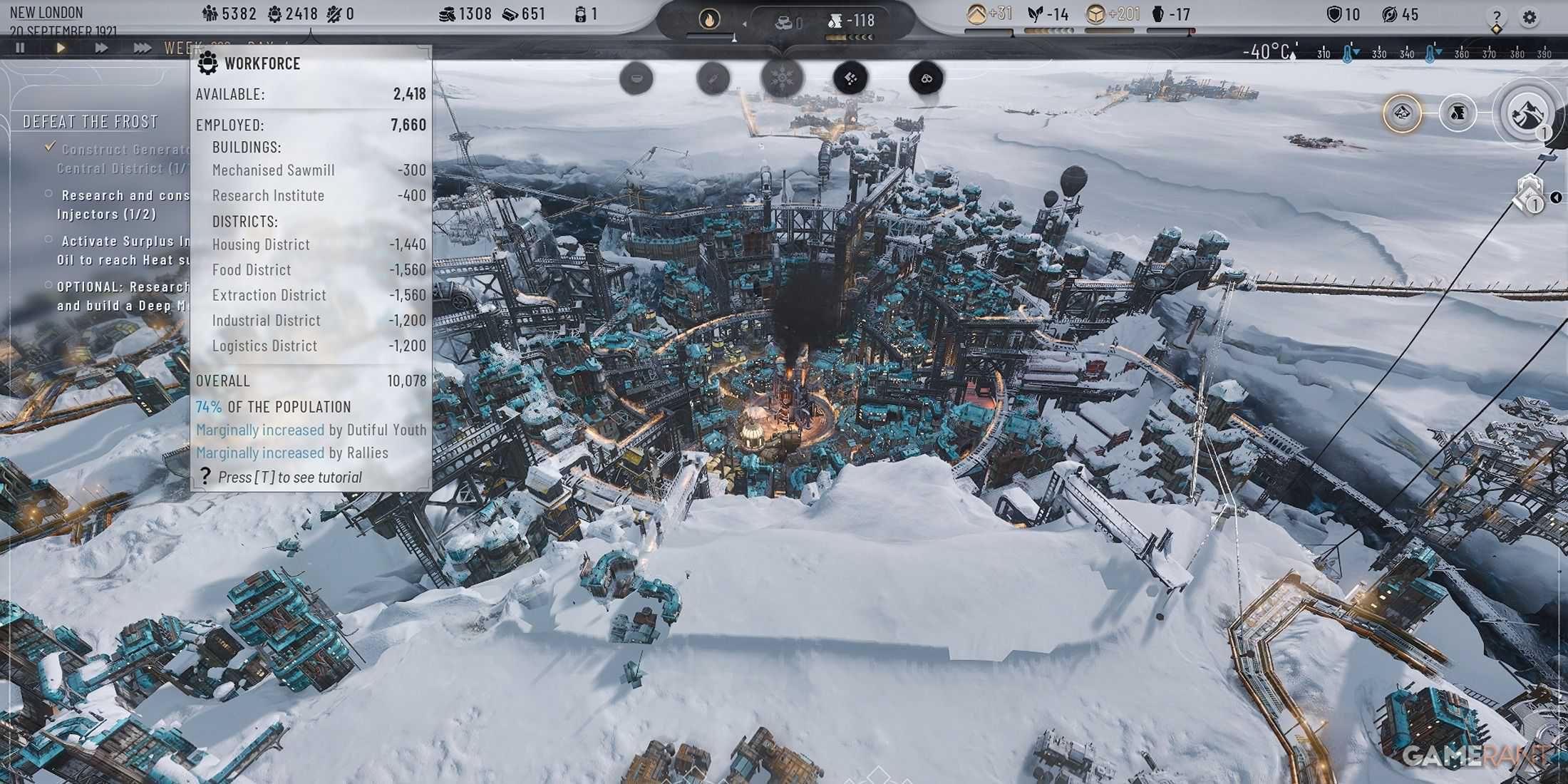 Frostpunk 2 - Força de trabalho