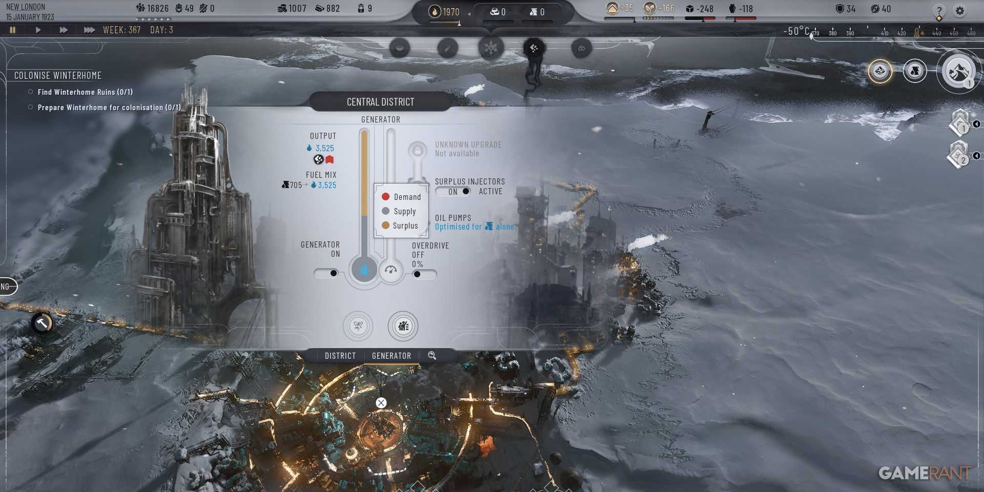 Frostpunk 2 - Excedente de Calor