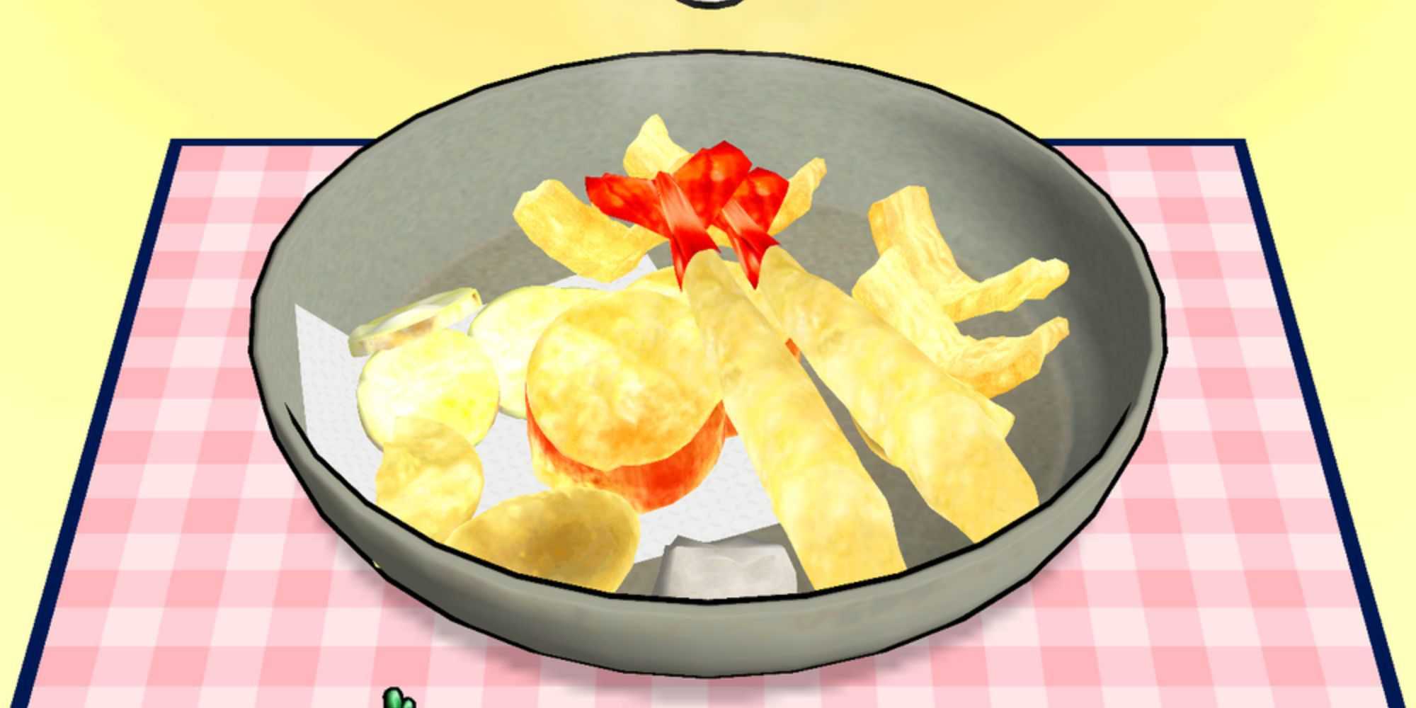 A meal in Cooking Mama: Cook Off