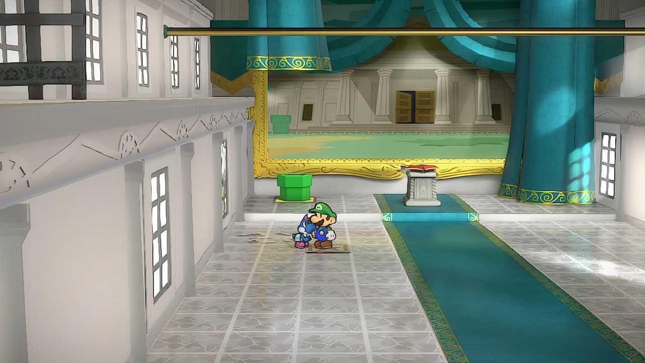 Image of the first star emblem on the ground in Paper Mario TTYD