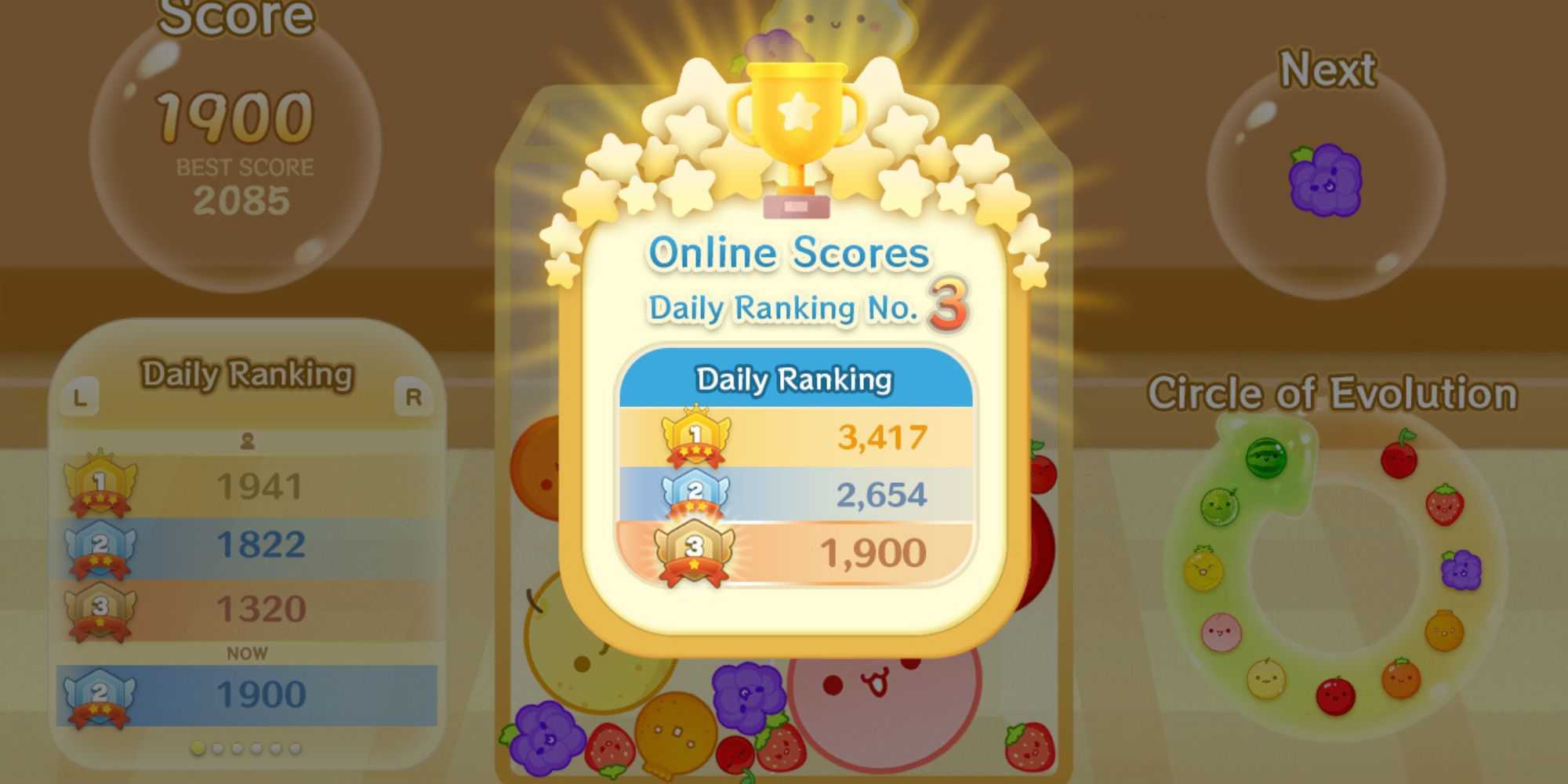 Online score in Suika Game