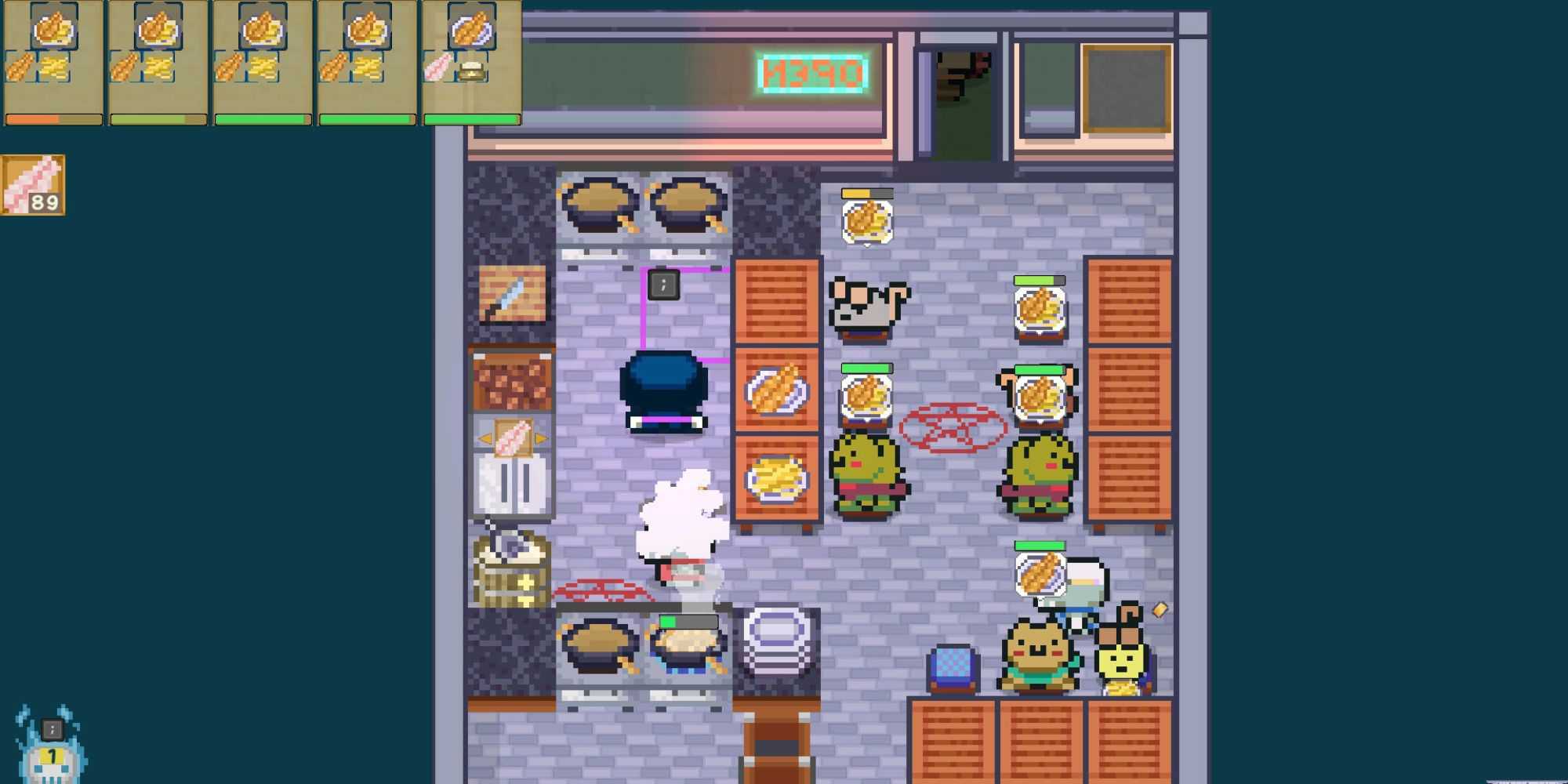 A small cafe in Bone’s Cafe