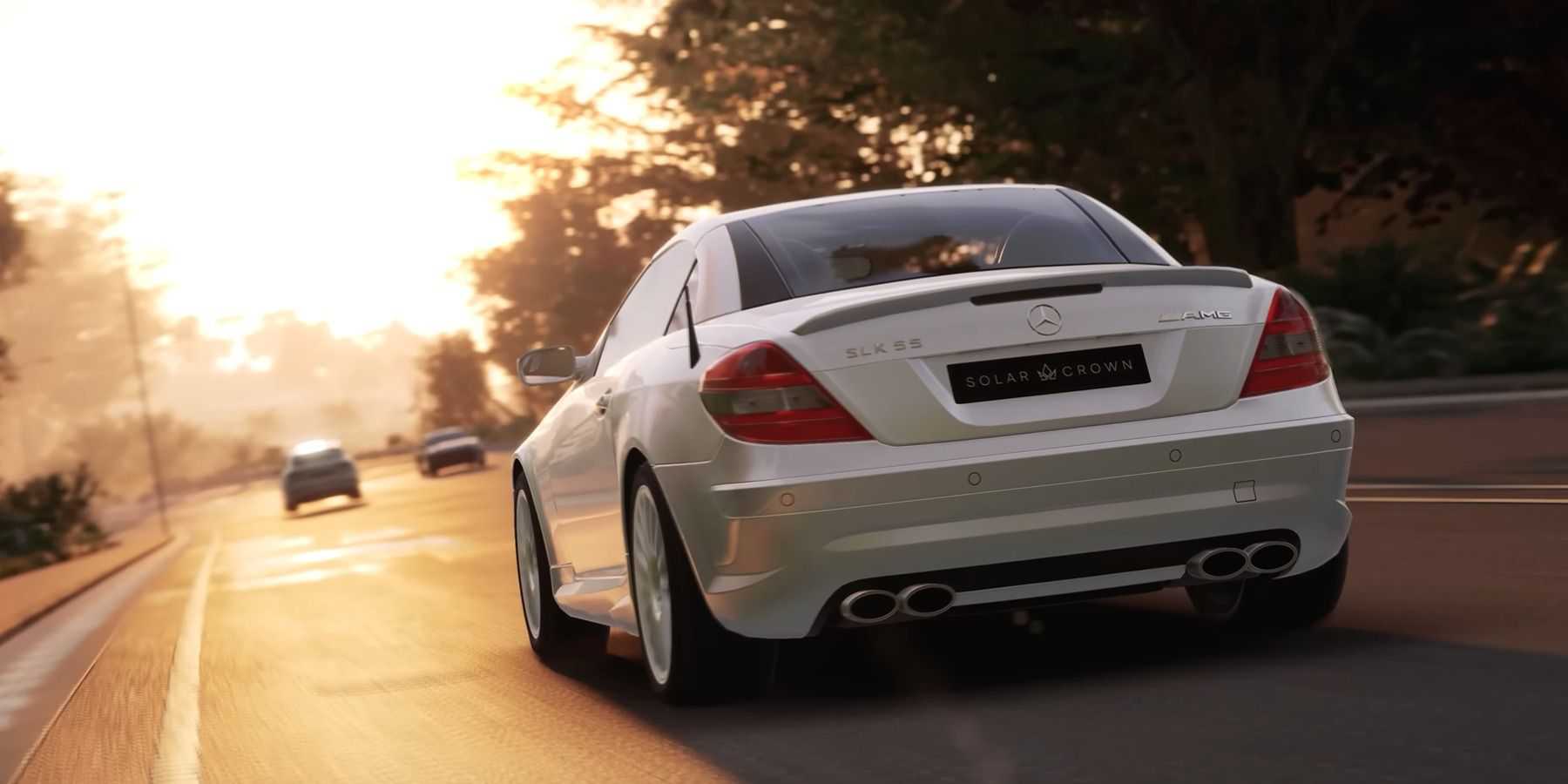 Showcasing Mercedes AMG SLK 55 in Test Drive Unlimited Solar Crown