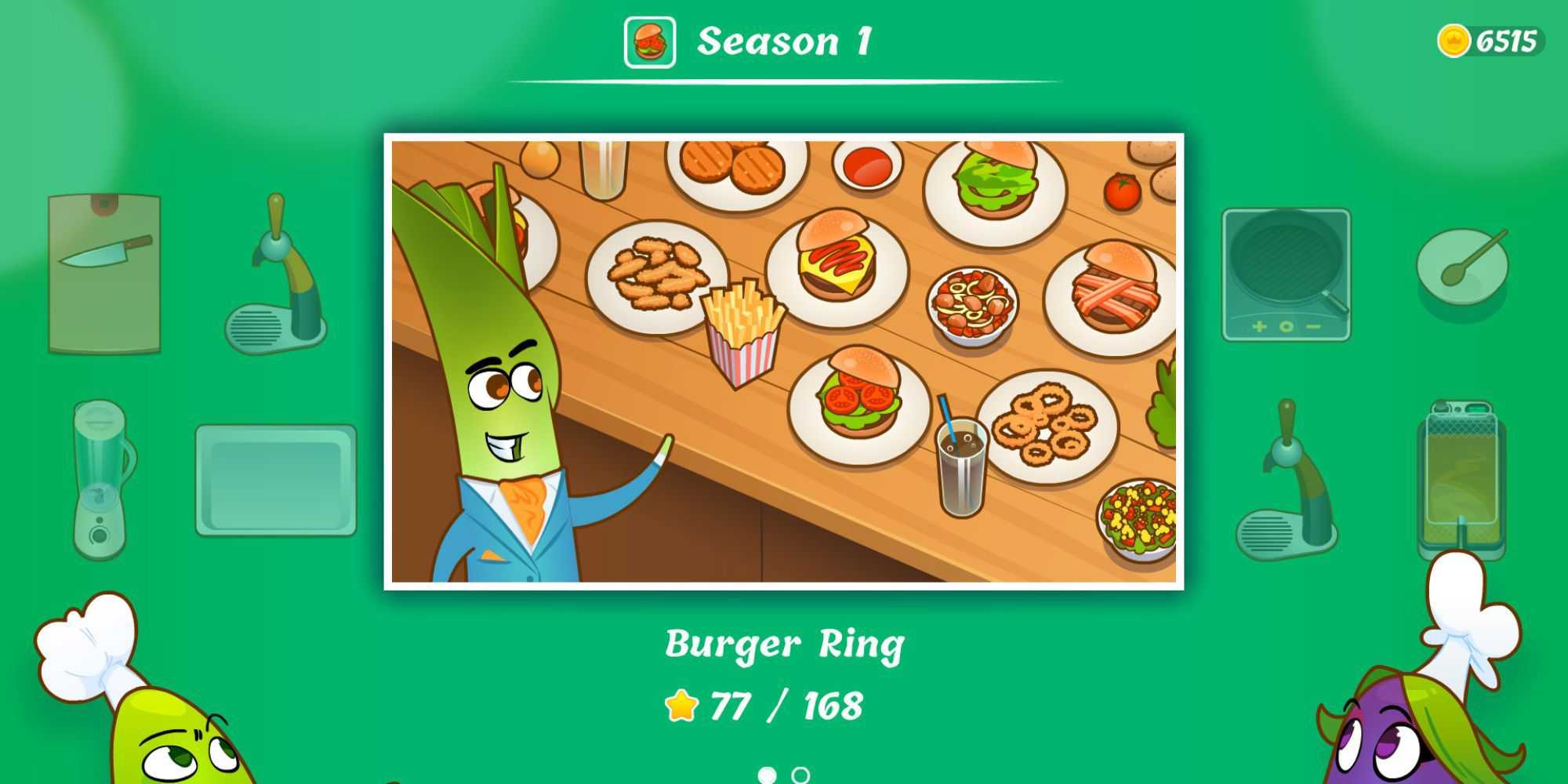 A level called Burger Ring in let’s cook Together