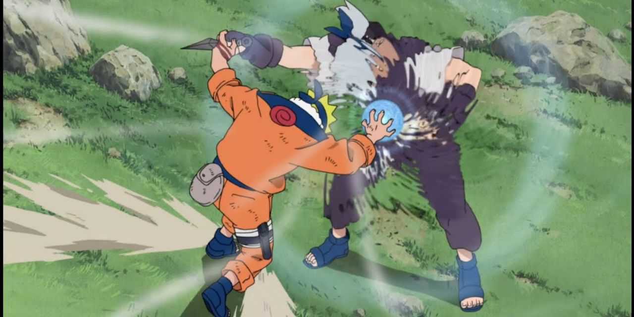 O primeiro Rasengan de Naruto contra Kabuto