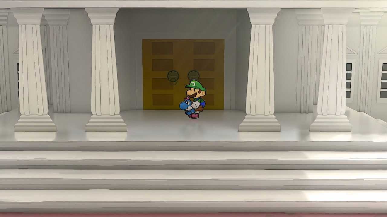 Image of the entrance to poshley sanctum in Paper Mario TTYD