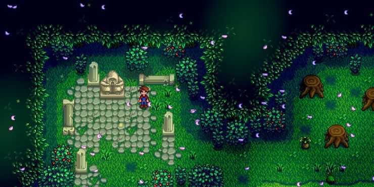 stardew-valley-secret-woods-old master cannoli statue