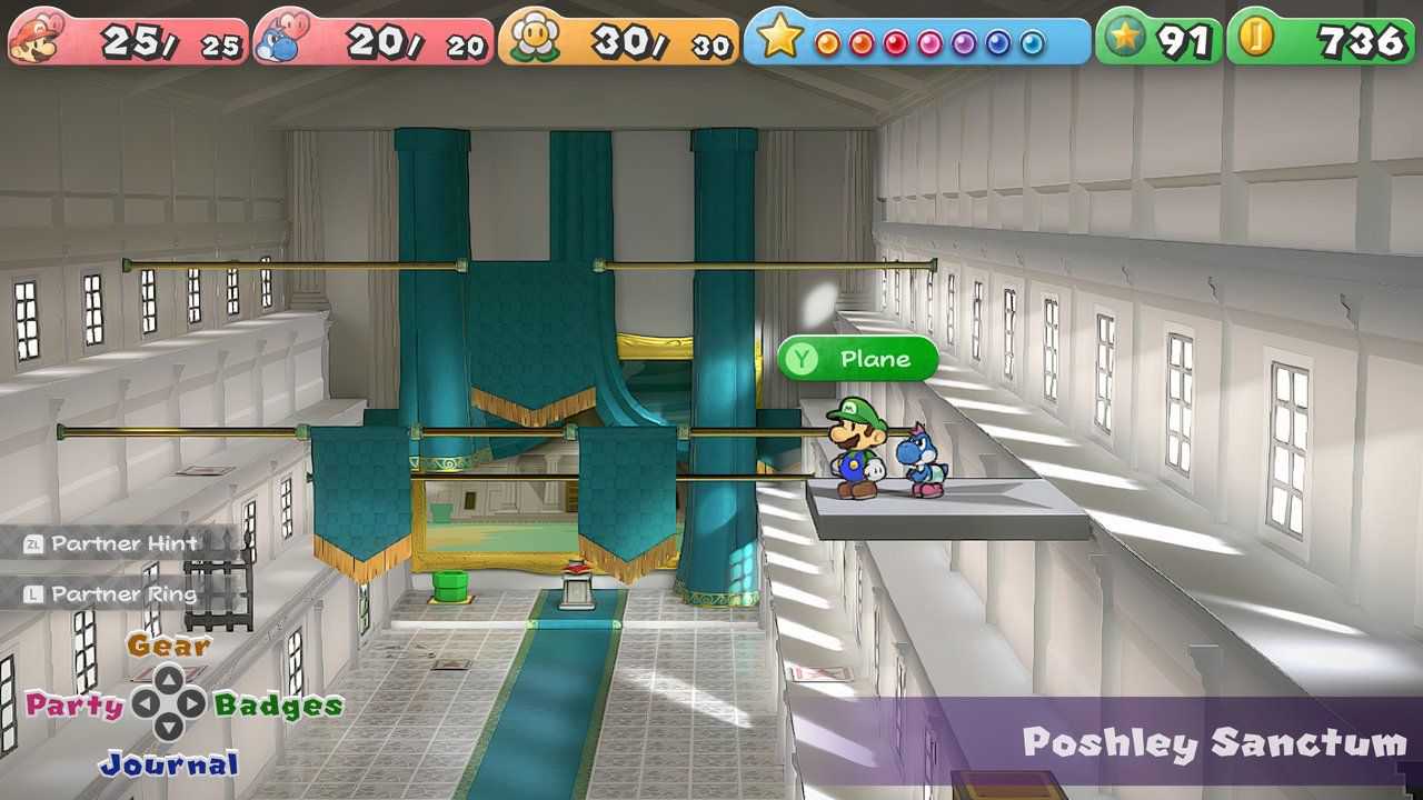 Image of the Plane Mode platform in Paper Mario TTYD