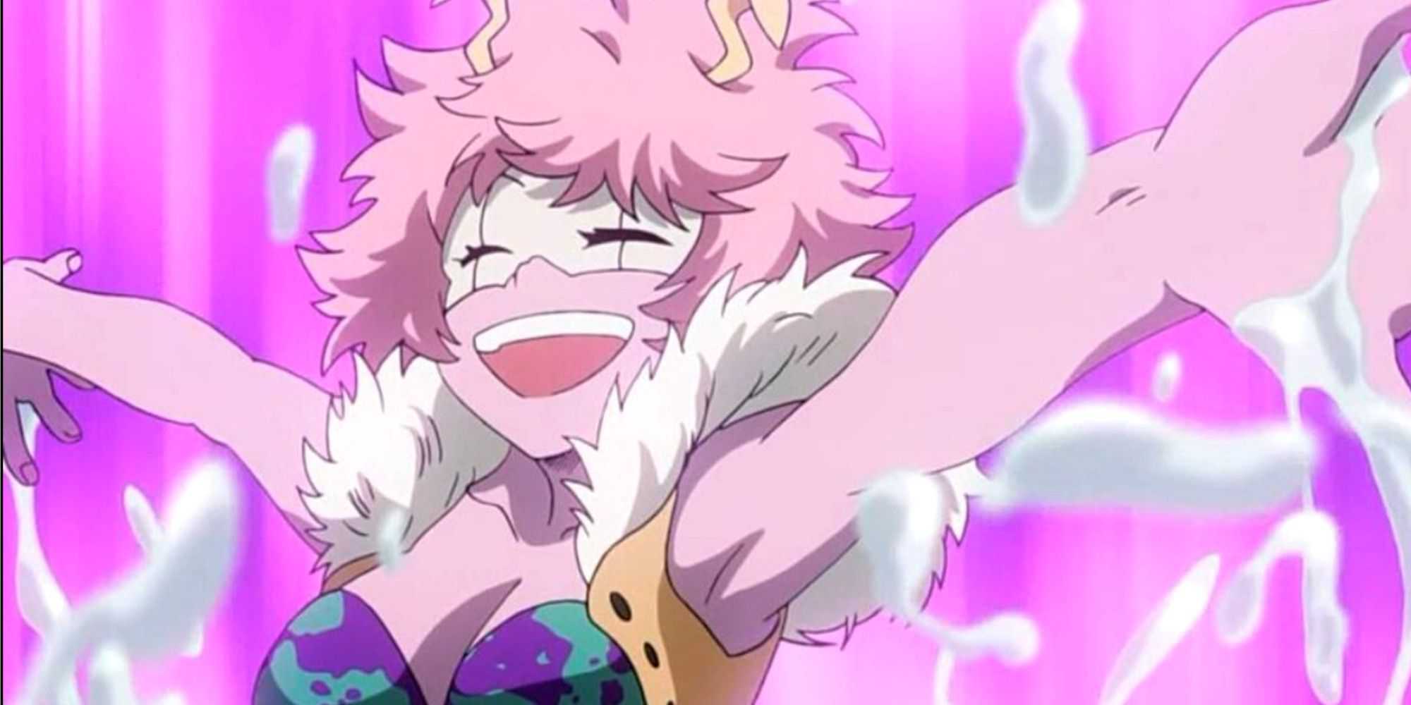 My Hero Academia Melhores Heteromorfos Mina Ashido, também conhecida como Pinky