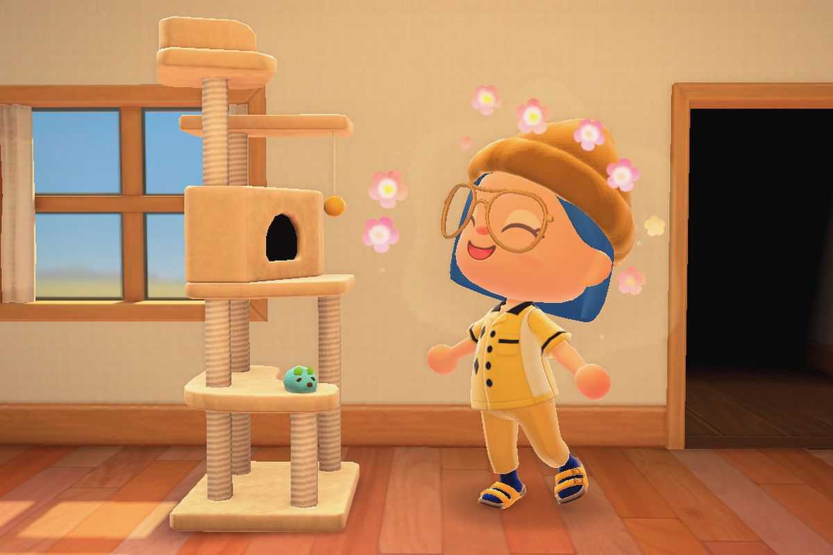 Animal Crossing cat tower