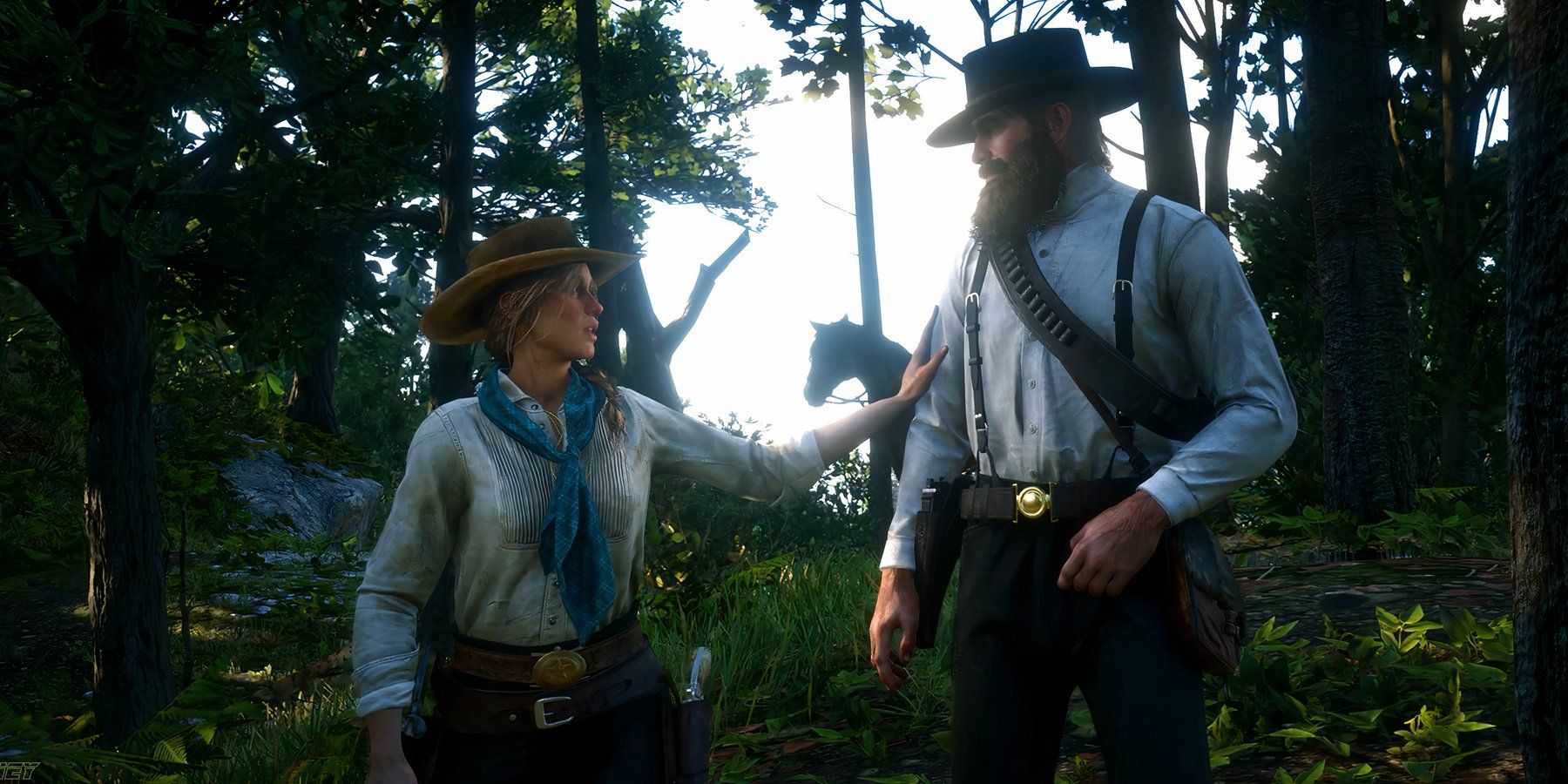 Sadie asks Arthur for help in RDR2