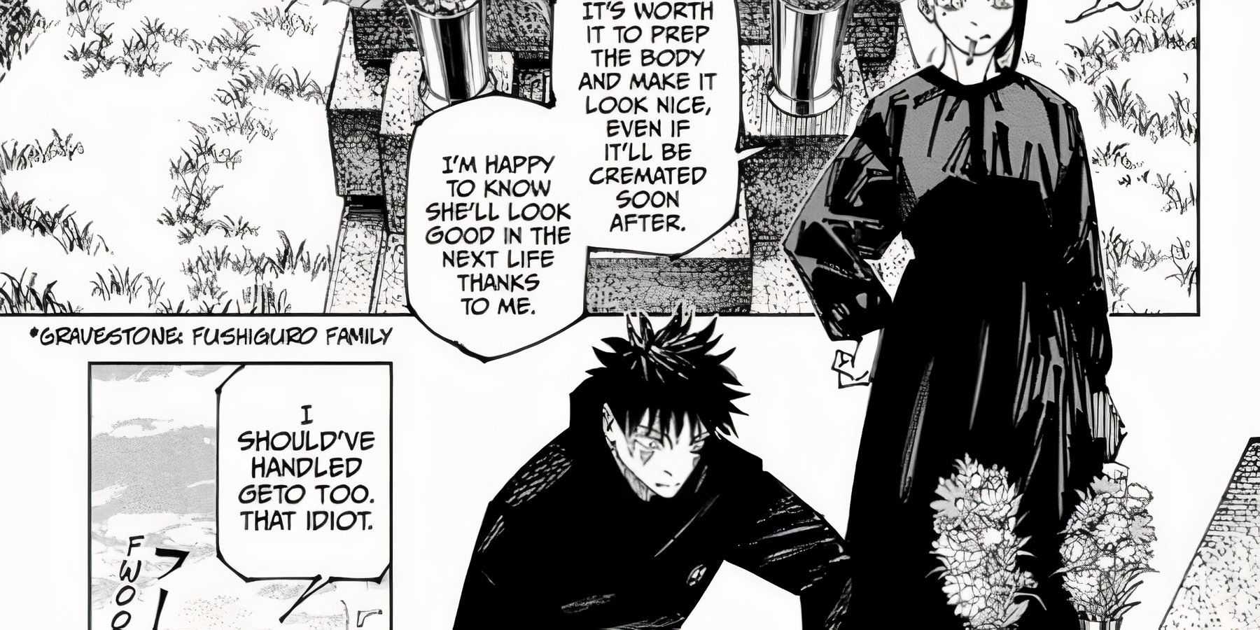 megumi e shoko funeral jujutsu kaisen jjk 270