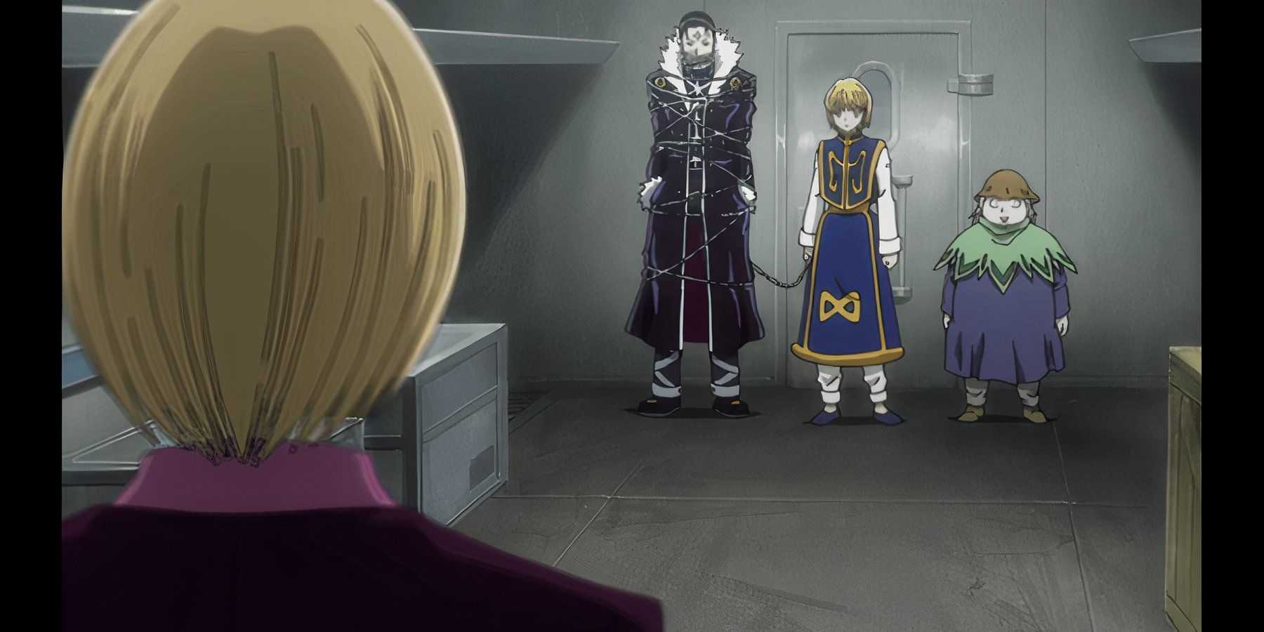 Pakunoda escuta Kurapika