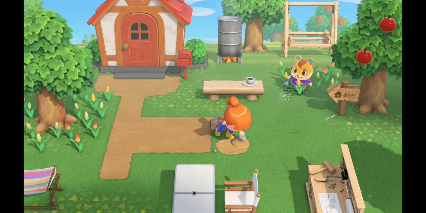 Jardinagem em Animal Crossing New Horizons