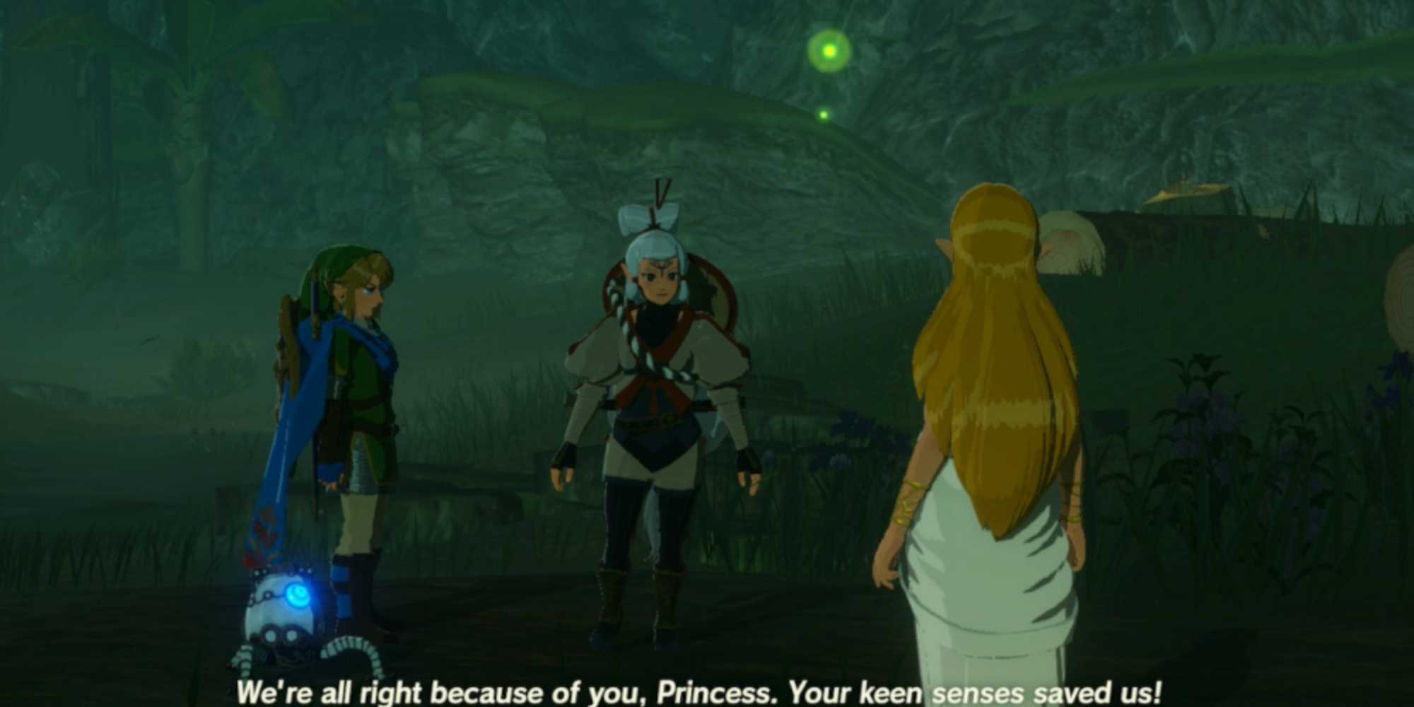 Link, Impa, Zelda, and Terrako