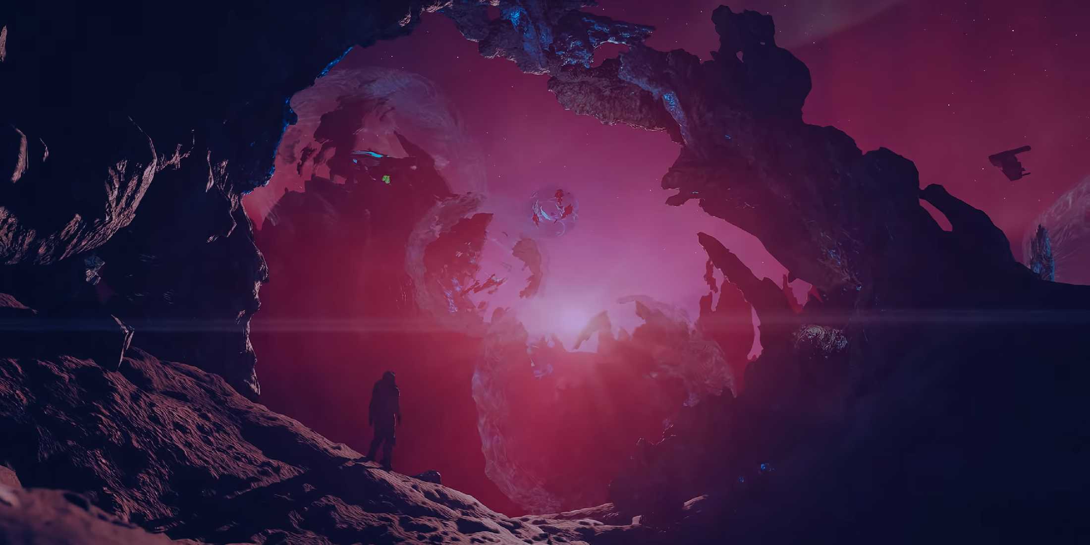 A screenshot from the trailer for Starfield: Shattered Space