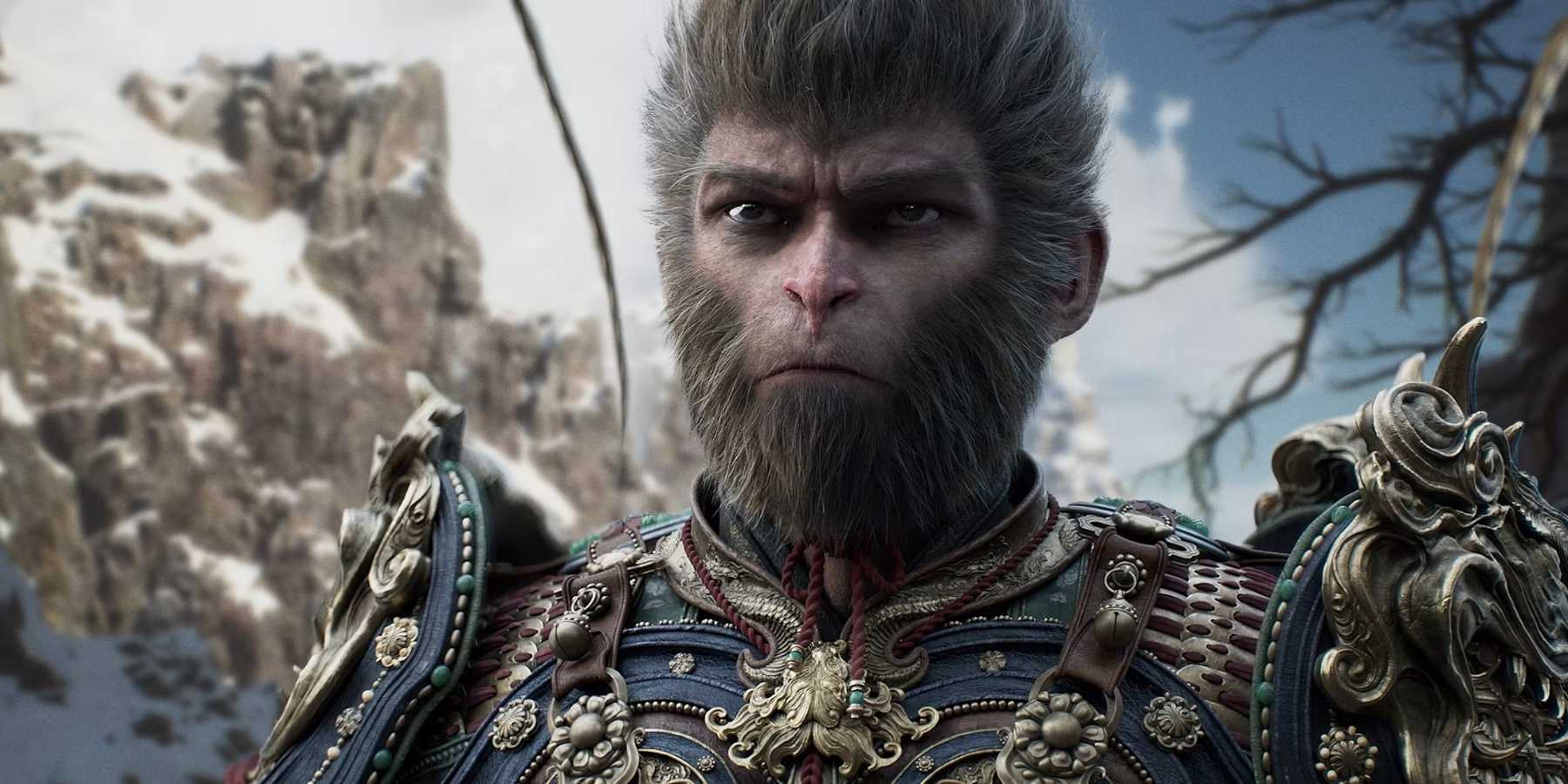 Protagonista Wukong em armadura em Black Myth Wukong