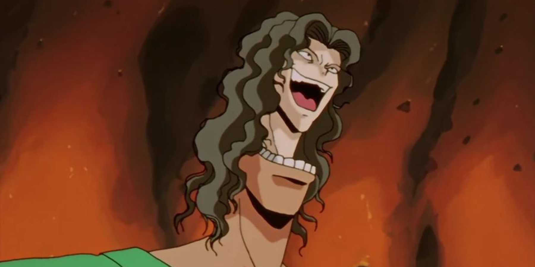 Ancião Toguro (Yu Yu Hakusho) anime mal rindo possuindo Gourmet