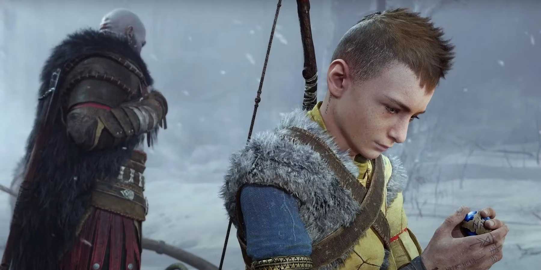 Deus da Guerra Ragnarok Atreus e Kratos