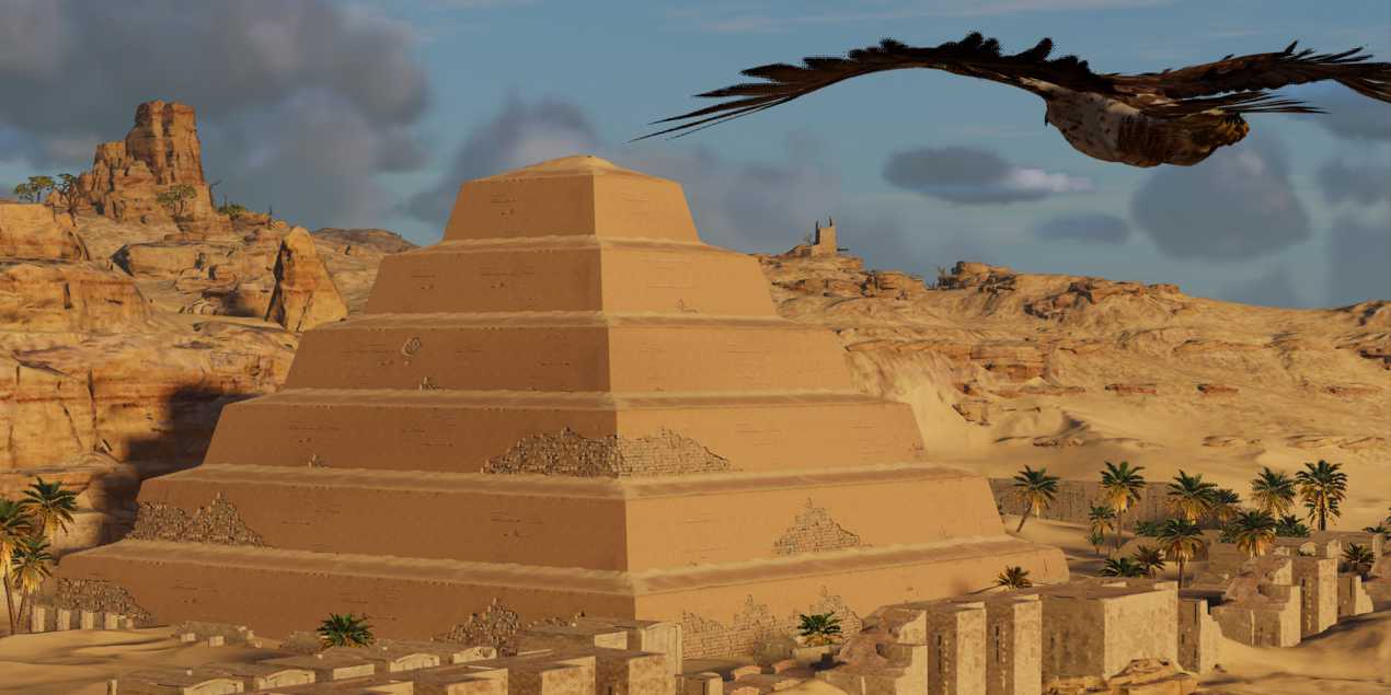 Pirâmide de degraus de Assassin's Creed Origins Senu