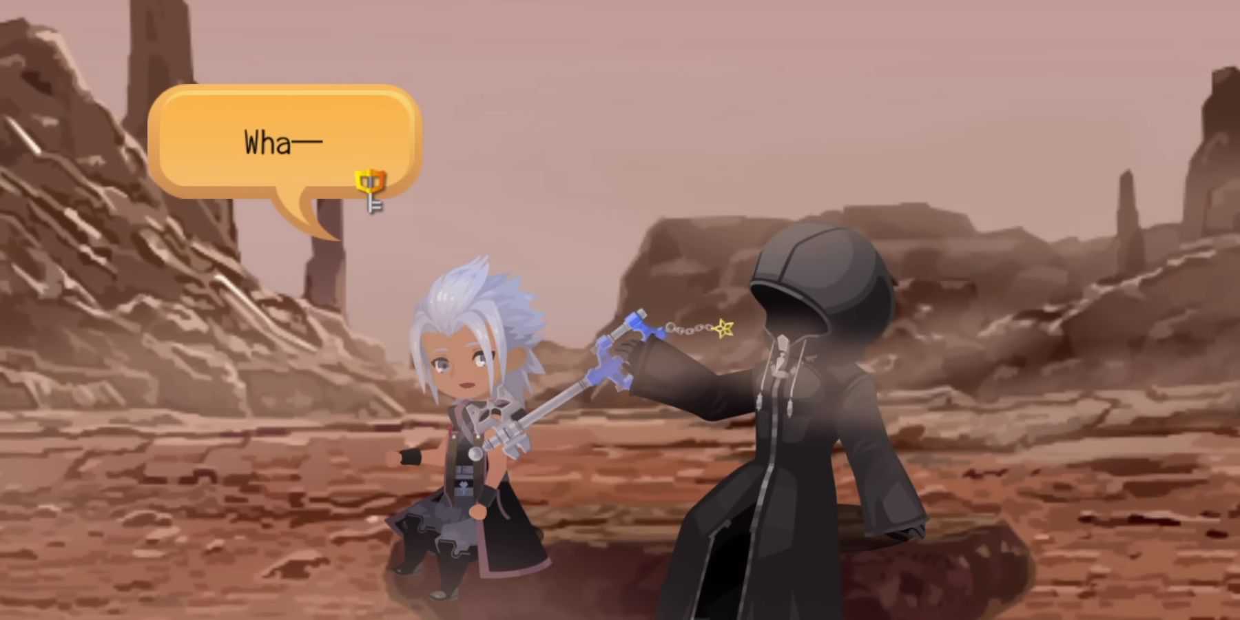 The Master of Masters takes Xehanort's Keyblade (Kingdom Hearts: Dark Road)