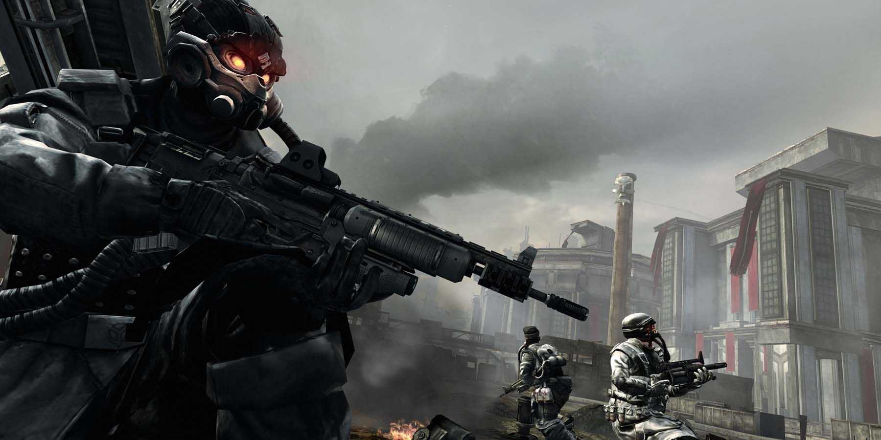 Killzone 2 helghast walking around