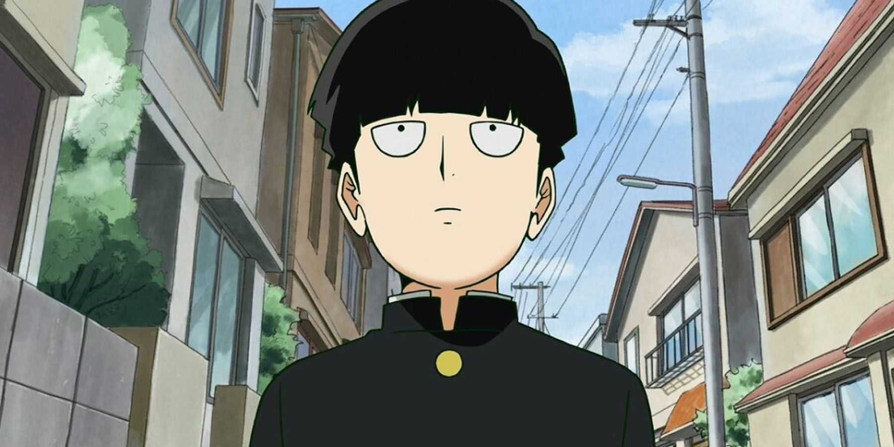 Shigeo looking unassuming in Mob Psycho 100