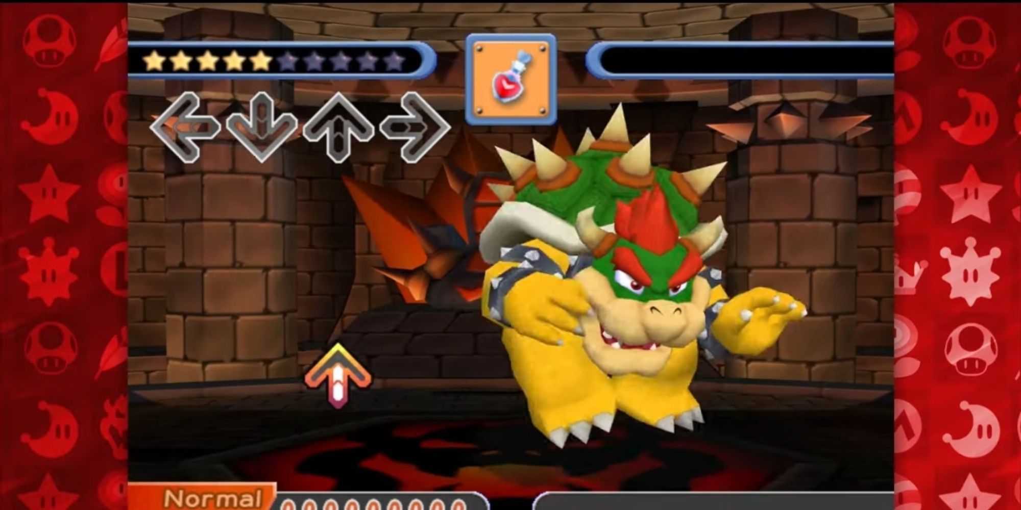 Bowser showing moves