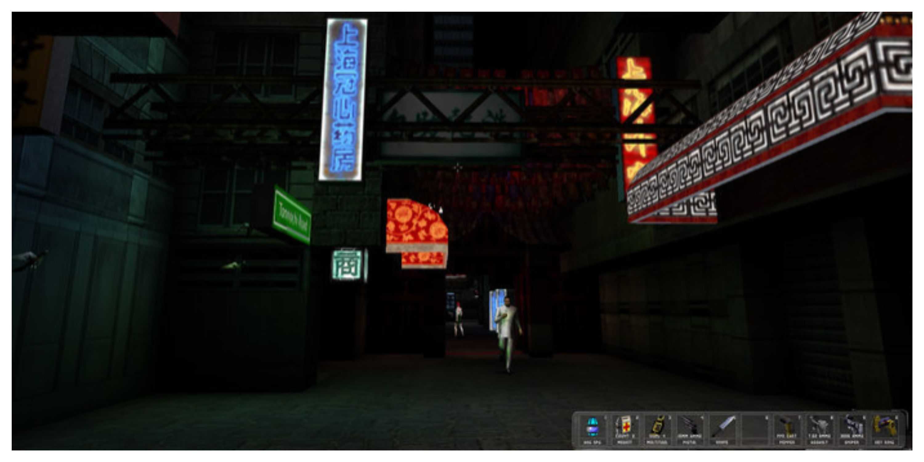 Deus Ex - GOG Screenshot (A Street At Night)