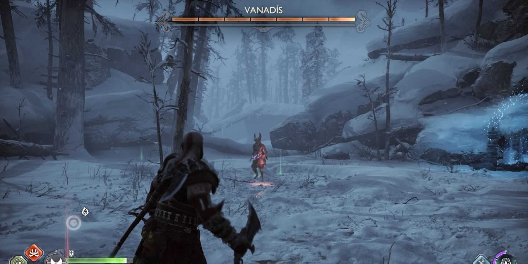 Kratos luta contra Vanadis em God of War Ragnarok