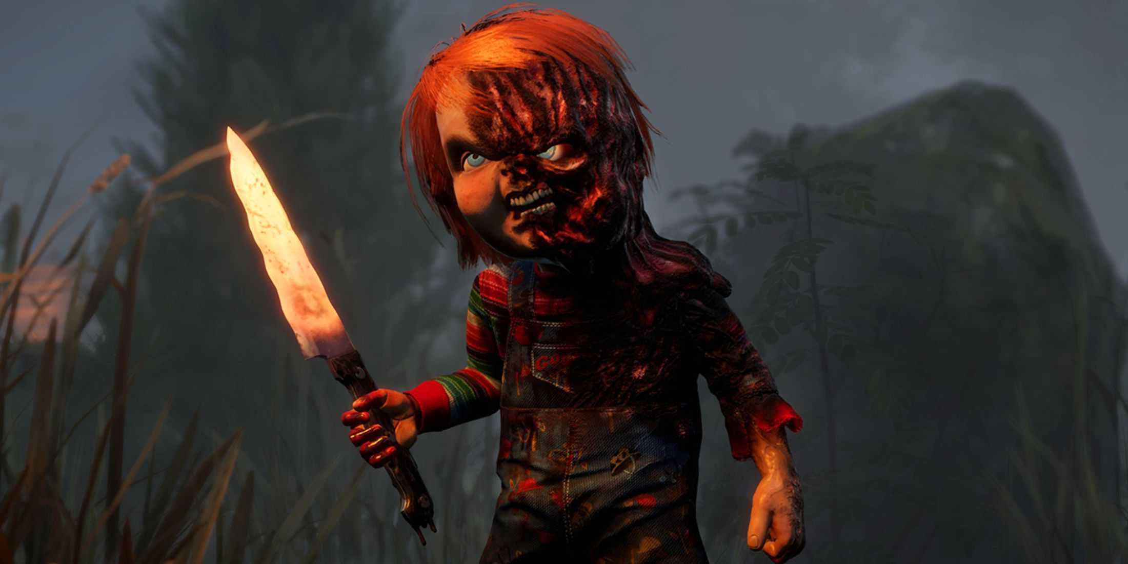 The Charred Chucky outfit from Dead by Daylight 