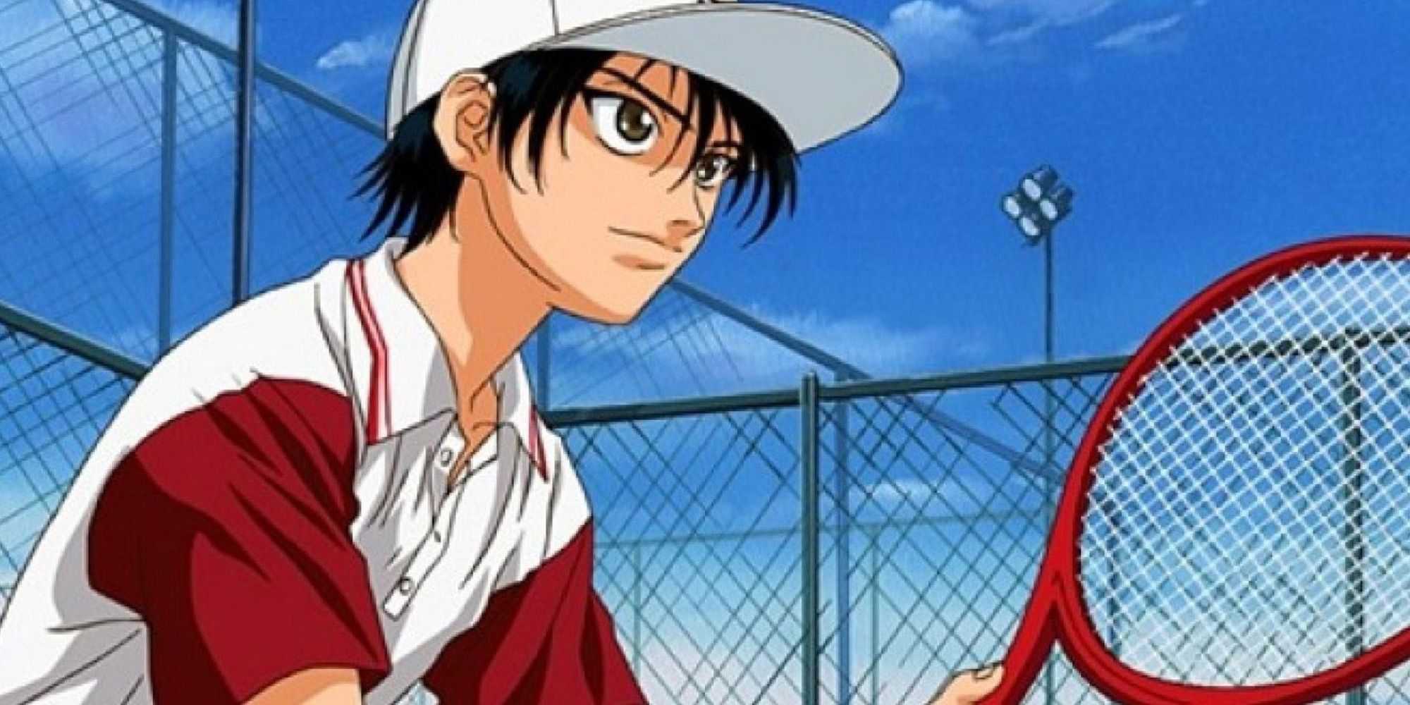 Ryoma Echizen do Prince Of Tennis jogando tênis